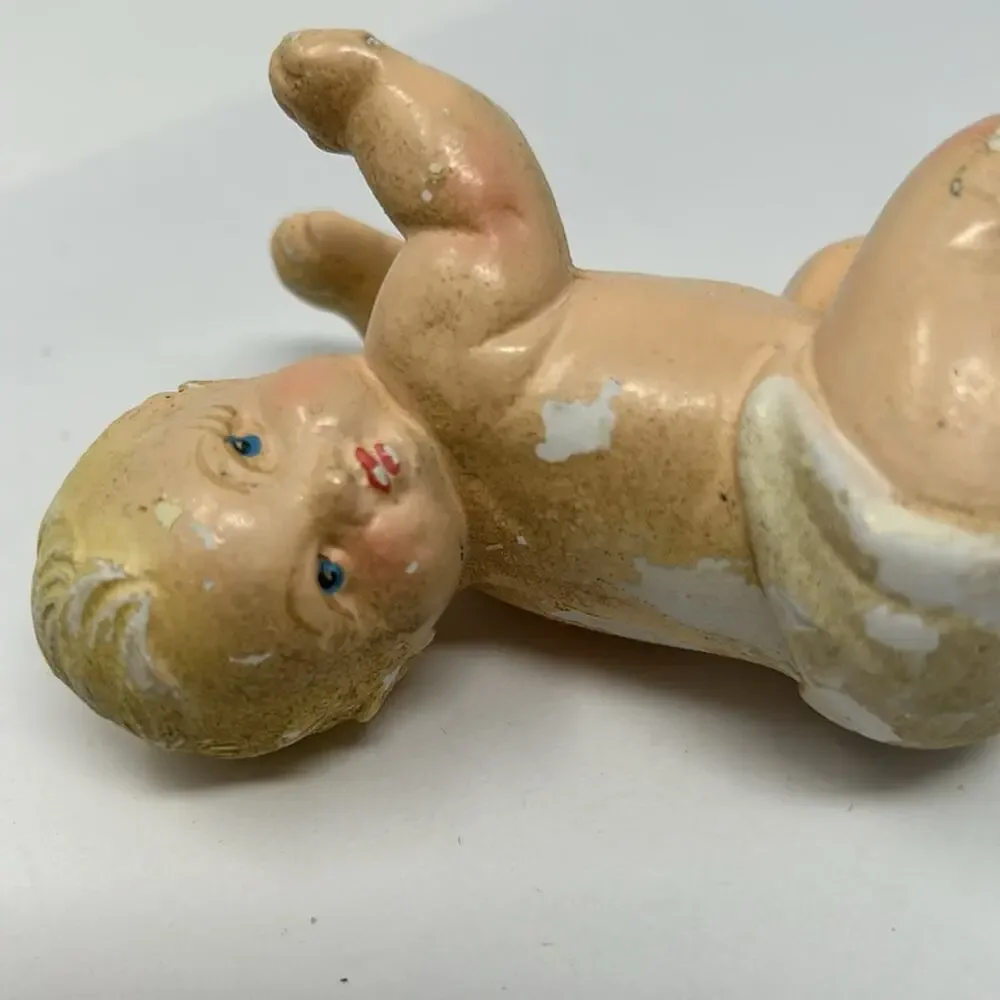 Vintage Crawling Baby Figurine 